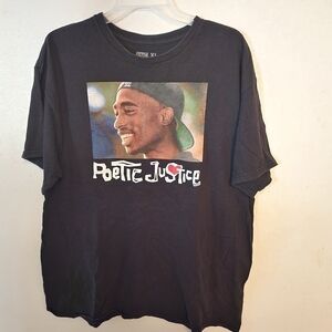 Ripple Junction Tupac Poetic Justice Size XL T Shirt  100% Cotton